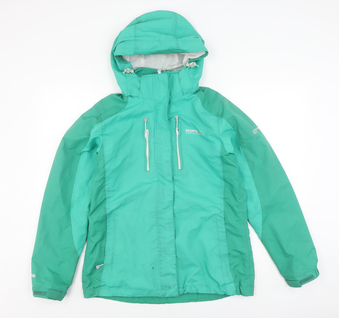 Womens UK Size 12 Regatta Green Rain Coat
