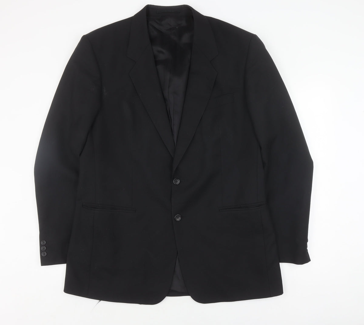 Mens UK Size 44 Varteks Regular Black Suit Jacket