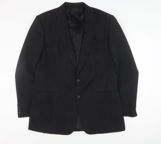 Mens UK Size 44 Varteks Regular Black Suit Jacket