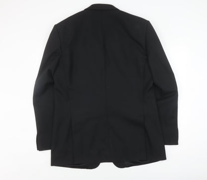 Mens UK Size 44 Varteks Regular Black Suit Jacket