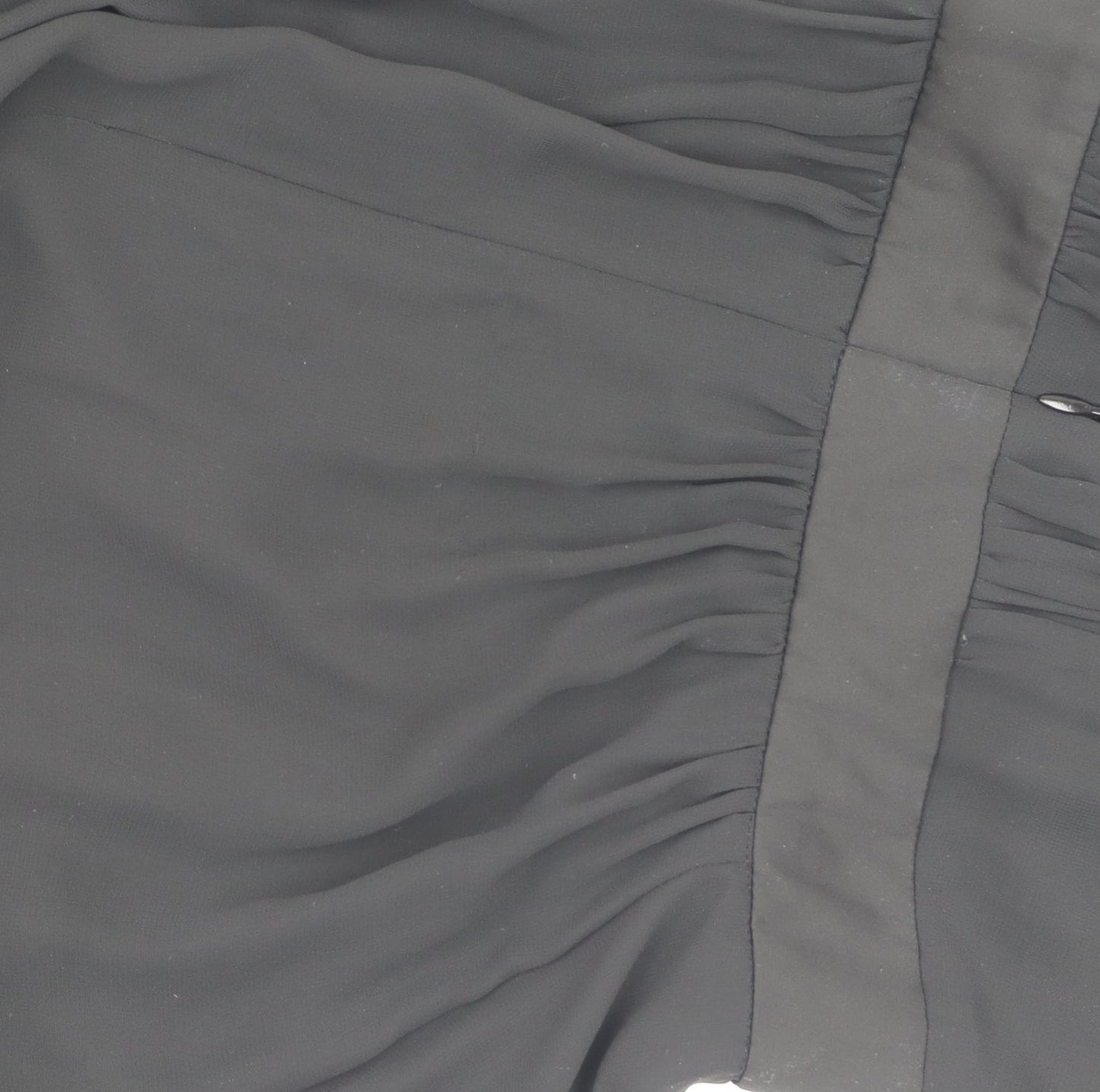 Next Women Black A-Line One Shoulder Dress, Size 12