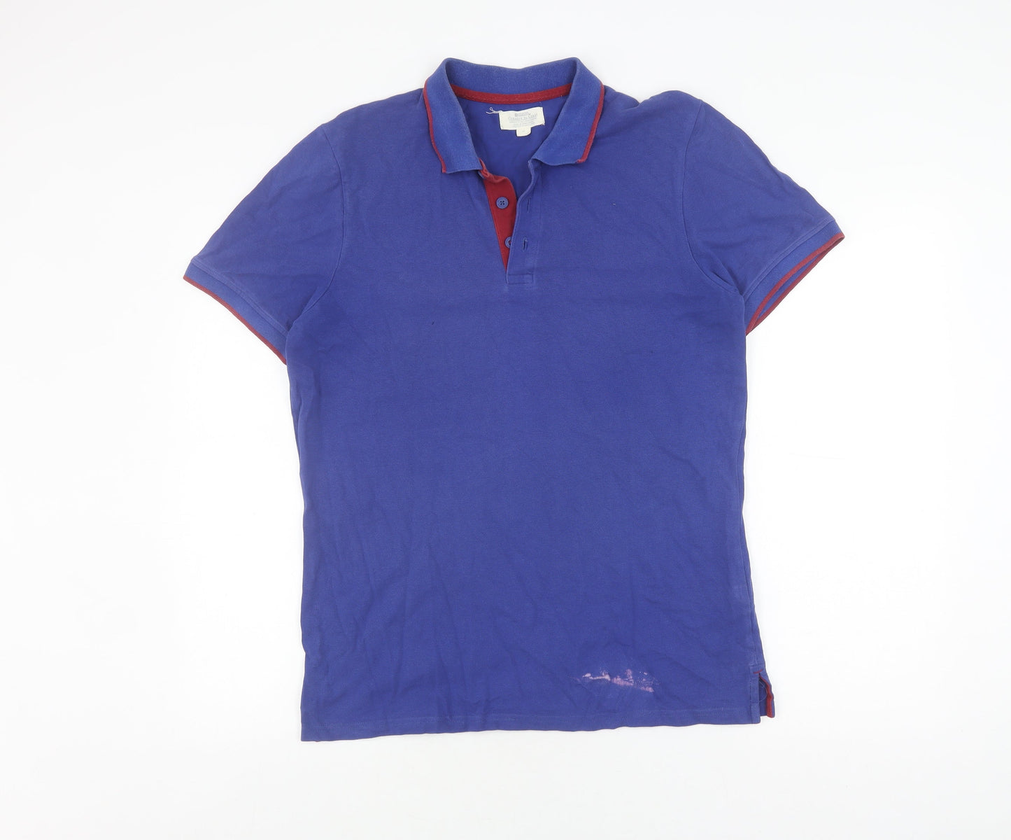 Mountain Warehouse Men's Blue Polo, M, Casual Comfort