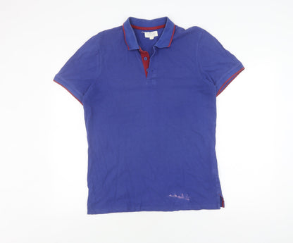 Mountain Warehouse Men's Blue Polo, M, Casual Comfort