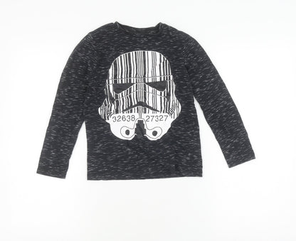 Star Wars Boys Black Long Sleeve Stormtrooper T-Shirt (Age 7)