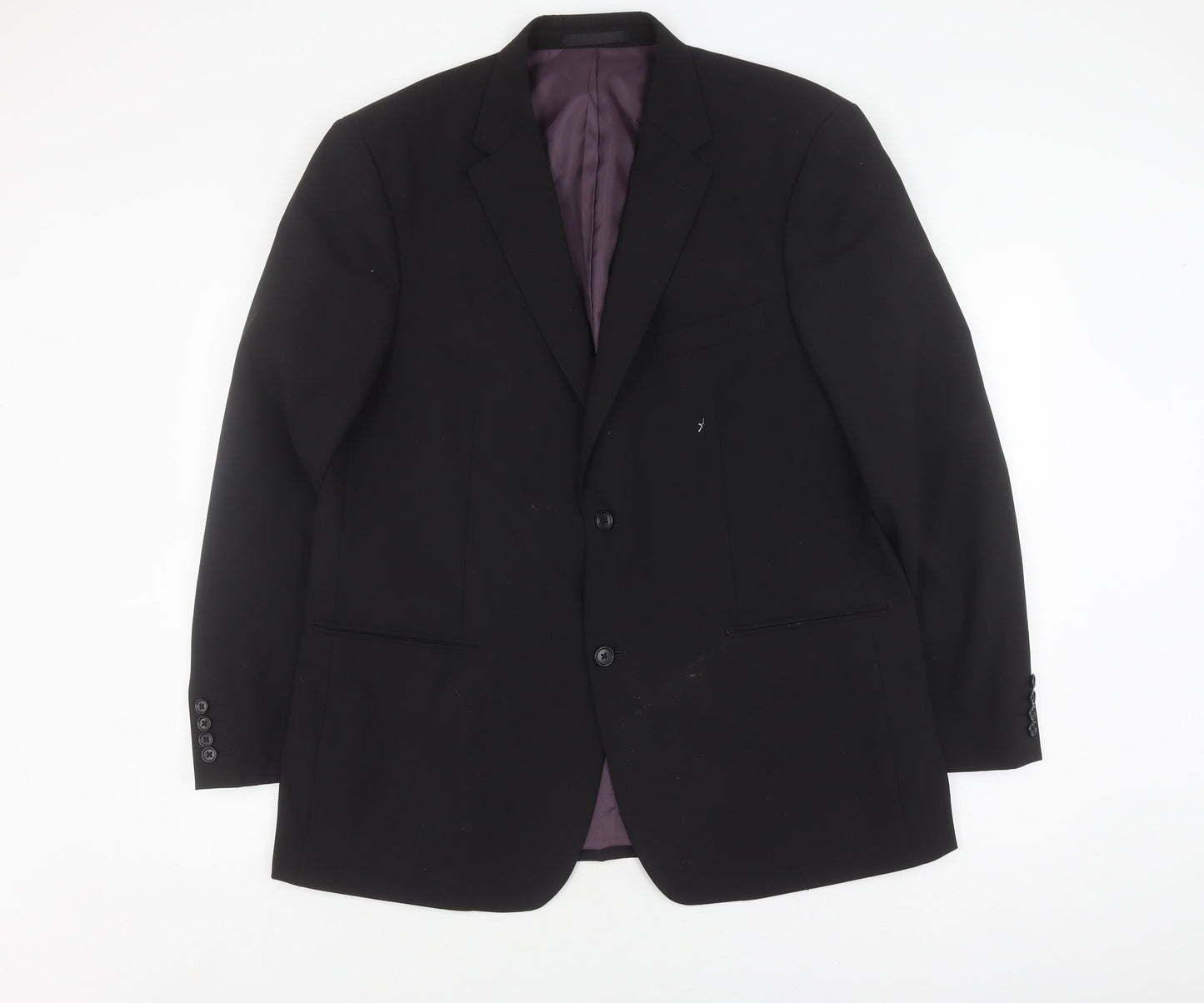 Mens UK Size 44 Greenwoods Regular Black Suit Jacket
