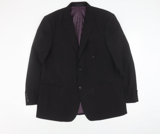 Mens UK Size 44 Greenwoods Regular Black Suit Jacket