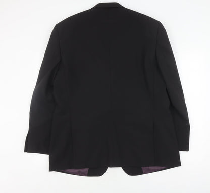 Mens UK Size 44 Greenwoods Regular Black Suit Jacket