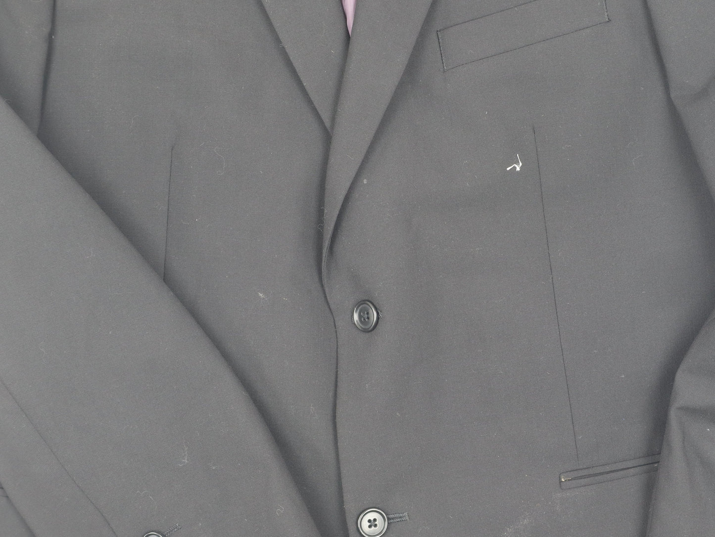 Mens UK Size 44 Greenwoods Regular Black Suit Jacket