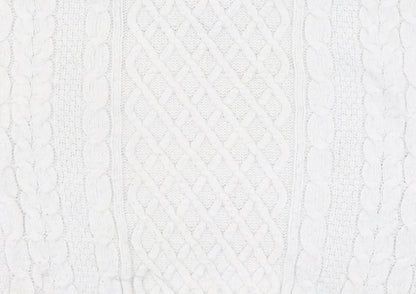 ASOS DESIGN Women's White Cable-Knit Pullover Jumper