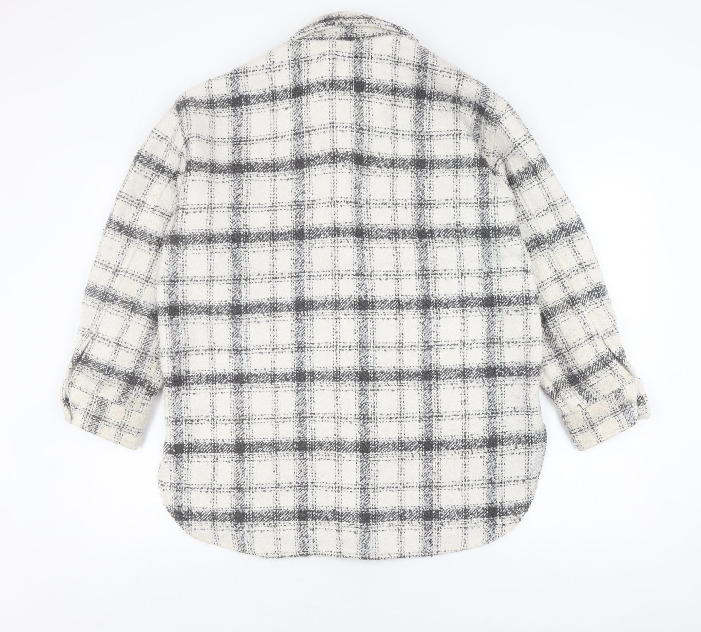 H&M Women's Multicoloured Check Basic Jacket, Size S