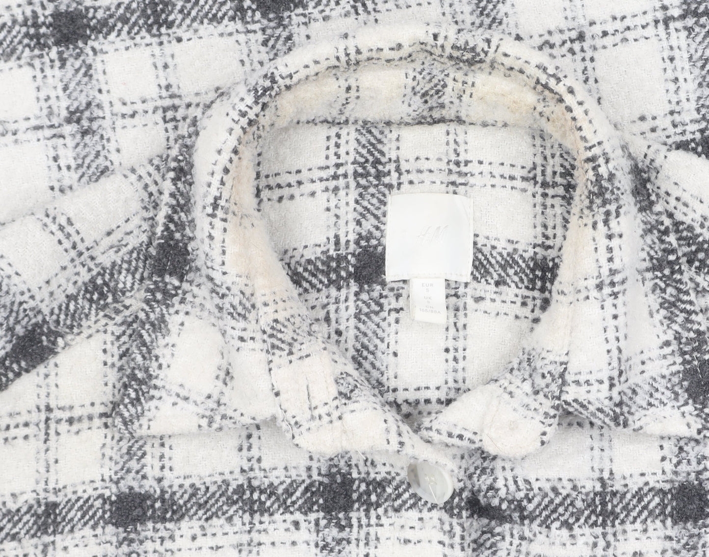 H&M Women's Multicoloured Check Basic Jacket, Size S