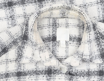 H&M Women's Multicoloured Check Basic Jacket, Size S