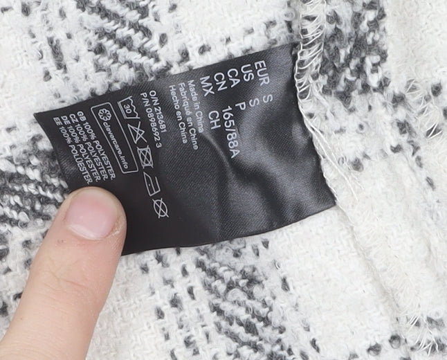 H&M Women's Multicoloured Check Basic Jacket, Size S