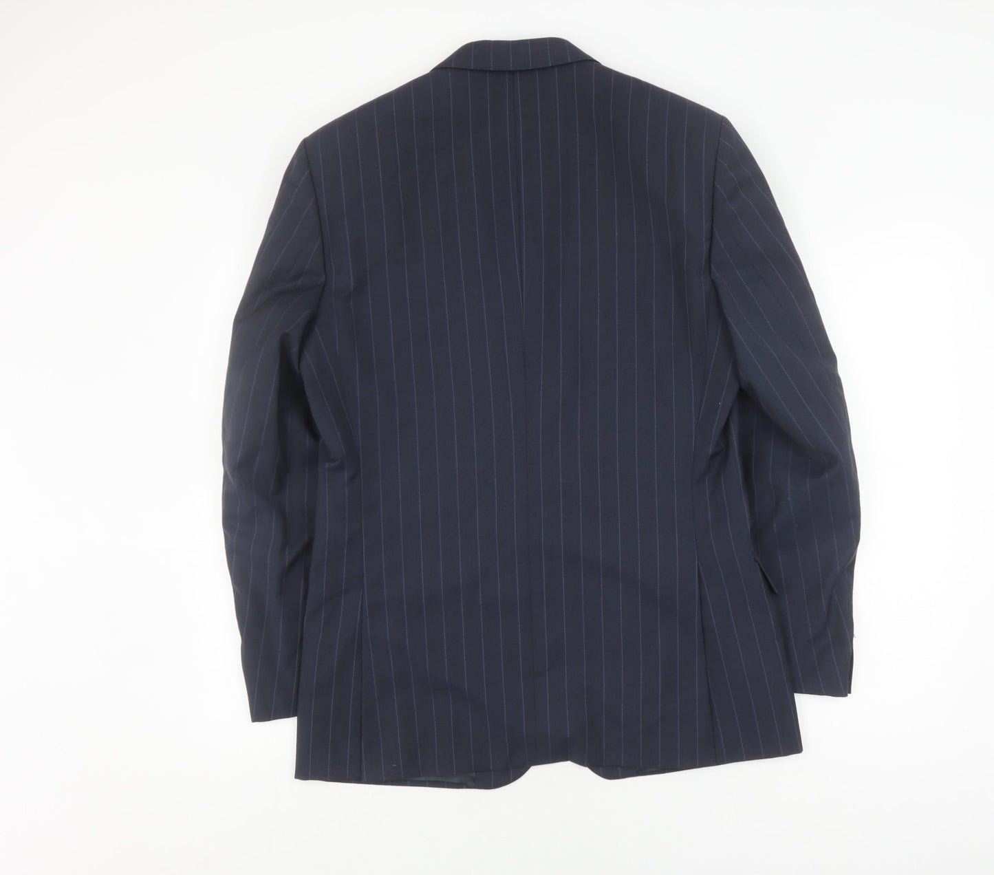 Sidi Men's Blue Striped Suit Jacket 48R