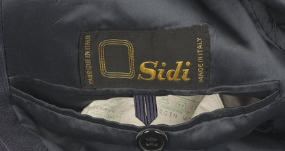 Sidi Men's Blue Striped Suit Jacket 48R