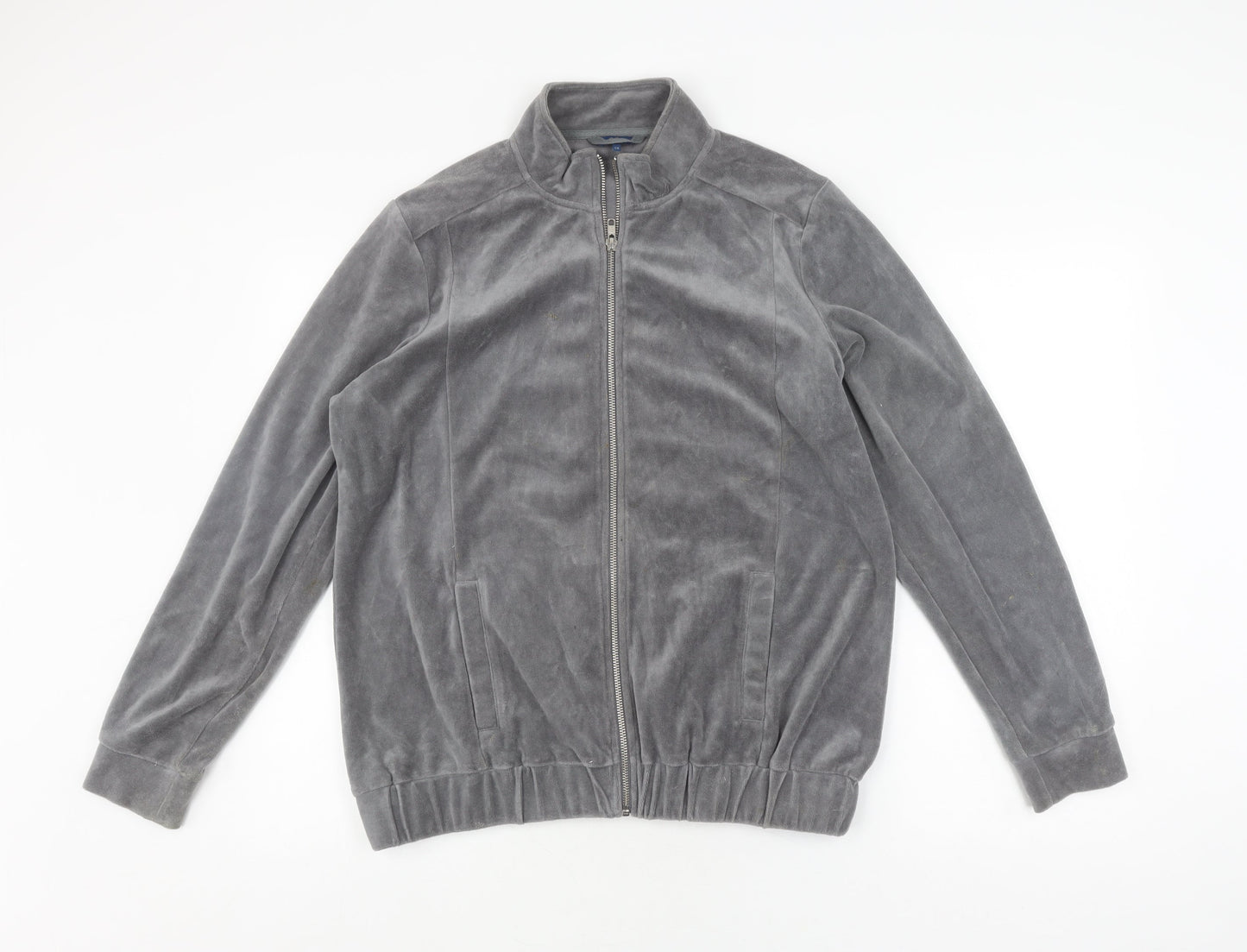 Womens UK Size 14 Cotton Traders Grey Basic Jacket
