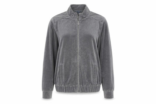 Womens UK Size 14 Cotton Traders Grey Basic Jacket
