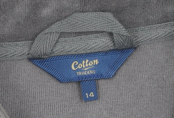 Womens UK Size 14 Cotton Traders Grey Basic Jacket