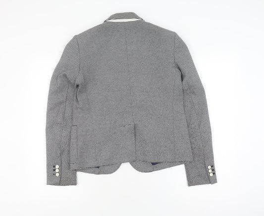 Gap Women's Black Striped Blazer, Size 10, Business Casual