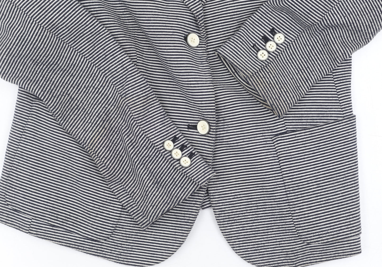 Gap Women's Black Striped Blazer, Size 10, Business Casual