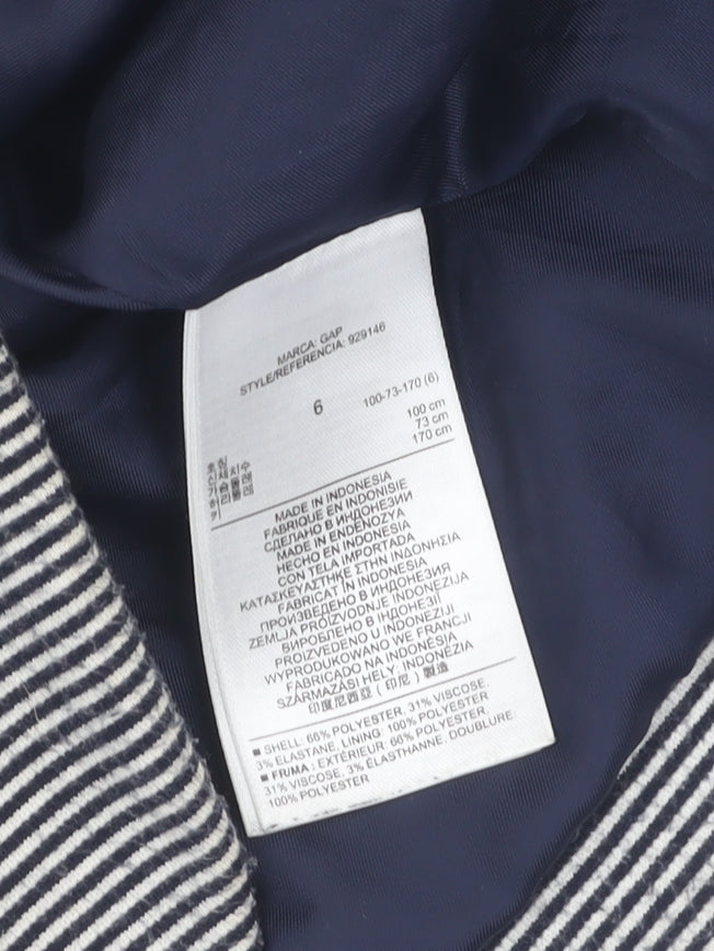 Gap Women's Black Striped Blazer, Size 10, Business Casual