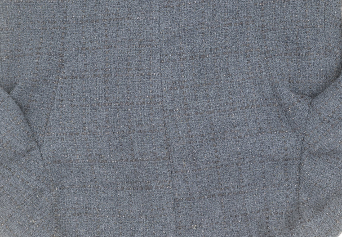 Marks and Spencer Women's Blue Boucle Blazer, Size 10