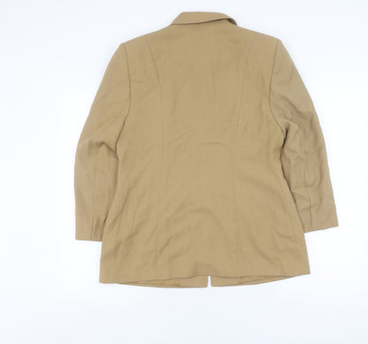 Marks and Spencer Women's Brown Blazer UK 14 Classic Fit