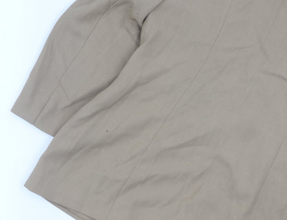 Marks and Spencer Women's Brown Blazer UK 14 Classic Fit