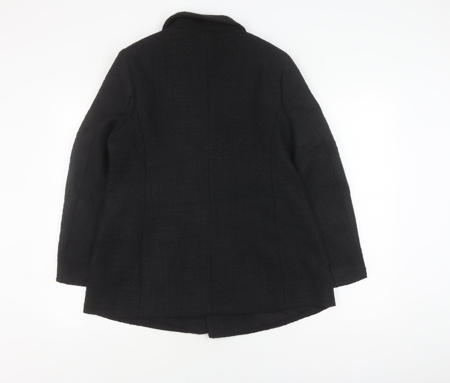 Next Women's Black Bouclé Blazer - Size 16P