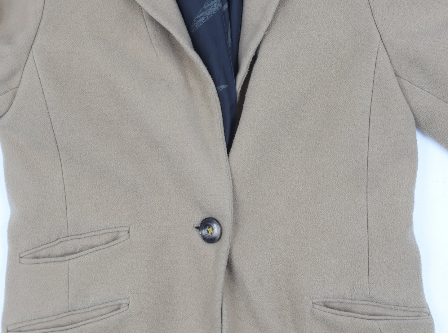 Womens UK Size 10 NEXT Beige Basic Jacket