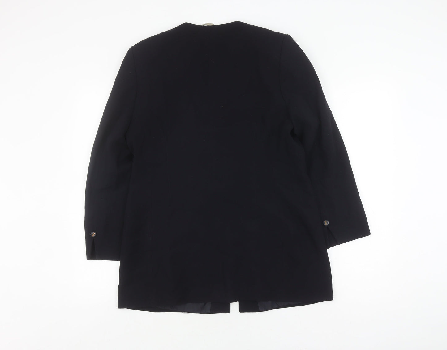 Viyella Petite Women’s Black Wool Suit Jacket, Size 12