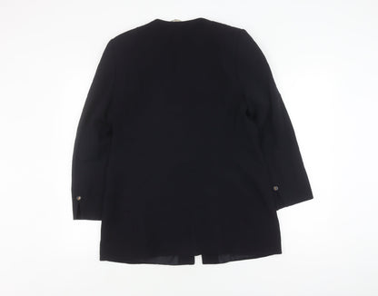 Viyella Petite Women’s Black Wool Suit Jacket, Size 12