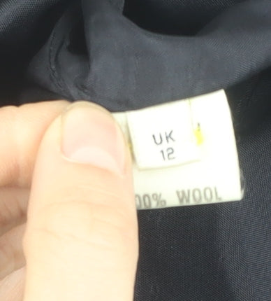 Viyella Petite Women’s Black Wool Suit Jacket, Size 12