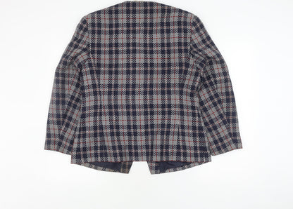 Eastex Women's Multicoloured Check Tweed Jacket, Size 18