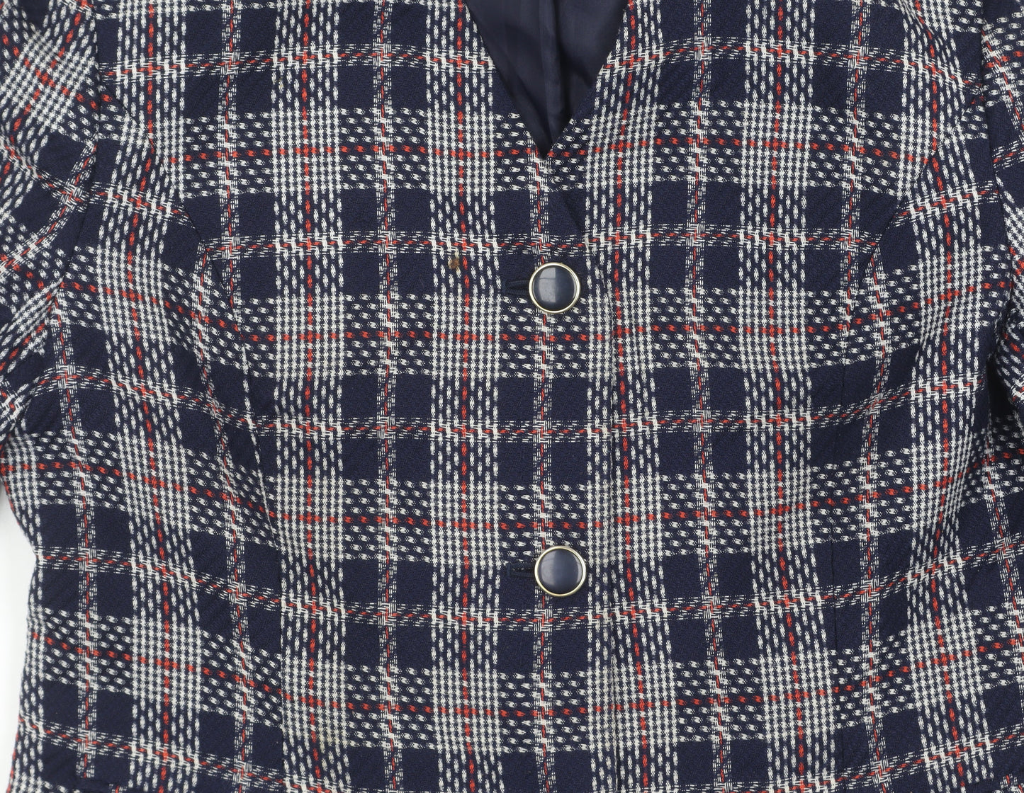 Eastex Women's Multicoloured Check Tweed Jacket, Size 18