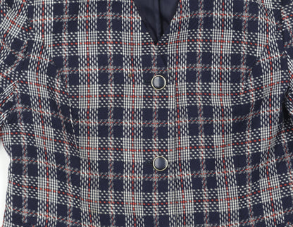 Eastex Women's Multicoloured Check Tweed Jacket, Size 18