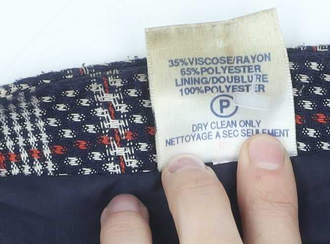 Eastex Women's Multicoloured Check Tweed Jacket, Size 18