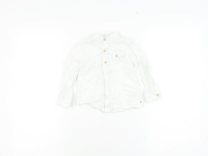 Next Unisex Baby White Button-Up Shirt, 12-18 Months