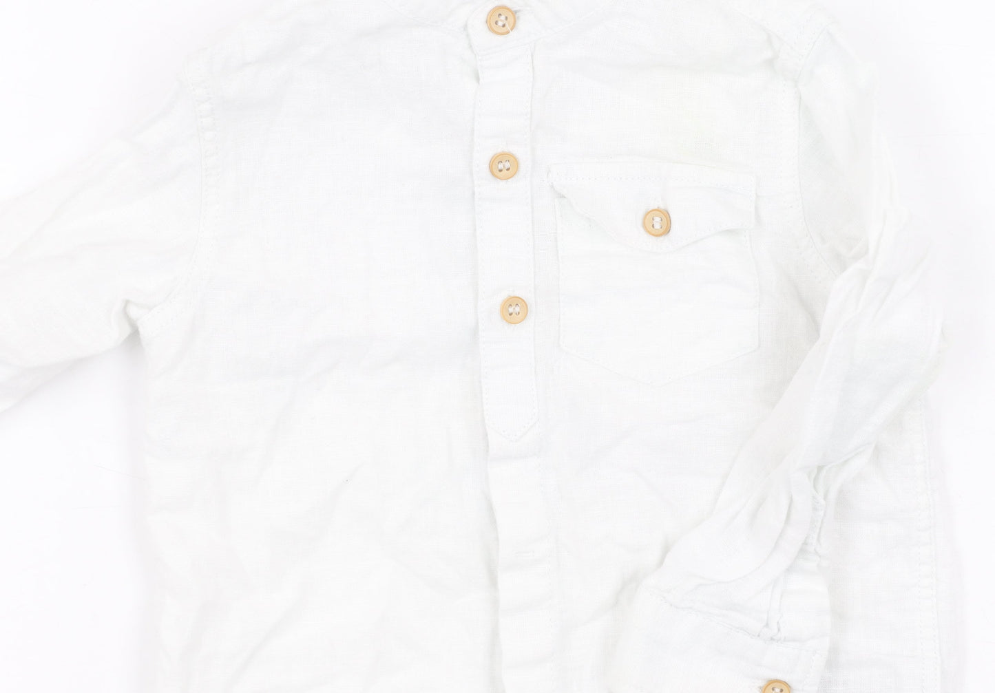 Next Unisex Baby White Button-Up Shirt, 12-18 Months