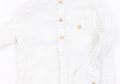 Next Unisex Baby White Button-Up Shirt, 12-18 Months