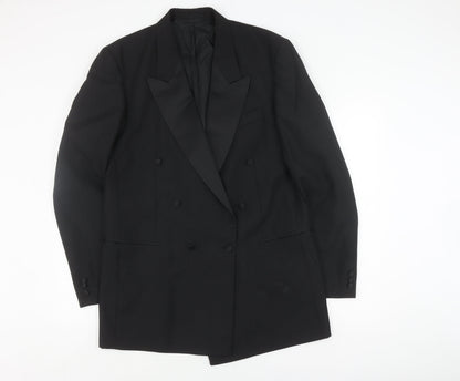 Mens UK Size 42 Varteks Regular Black Suit Tuxedo