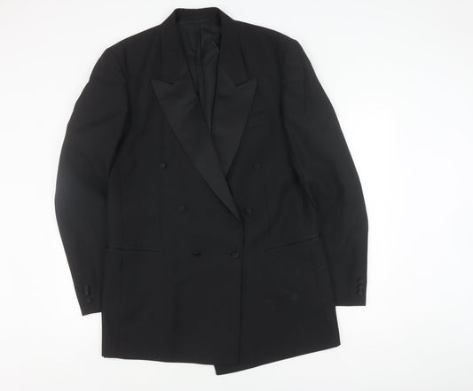 Mens UK Size 42 Varteks Regular Black Suit Tuxedo