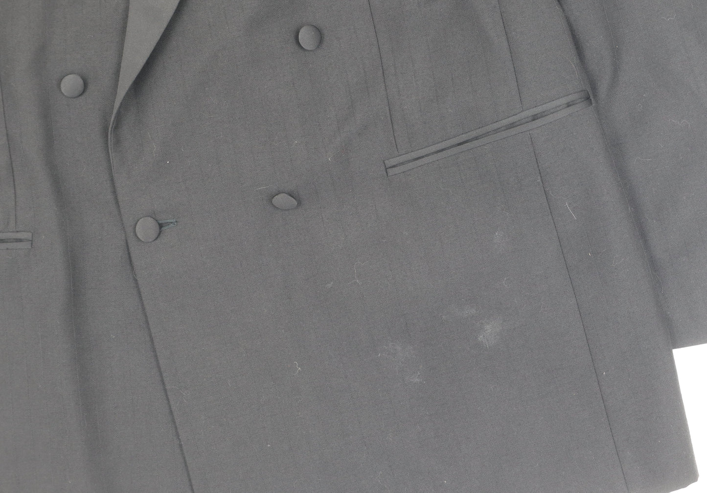 Mens UK Size 42 Varteks Regular Black Suit Tuxedo