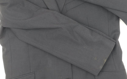 Austin Reed Men's Black Blazer, 42R, Wool Blend Formal Jacket