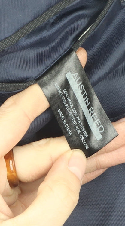 Austin Reed Men's Black Blazer, 42R, Wool Blend Formal Jacket