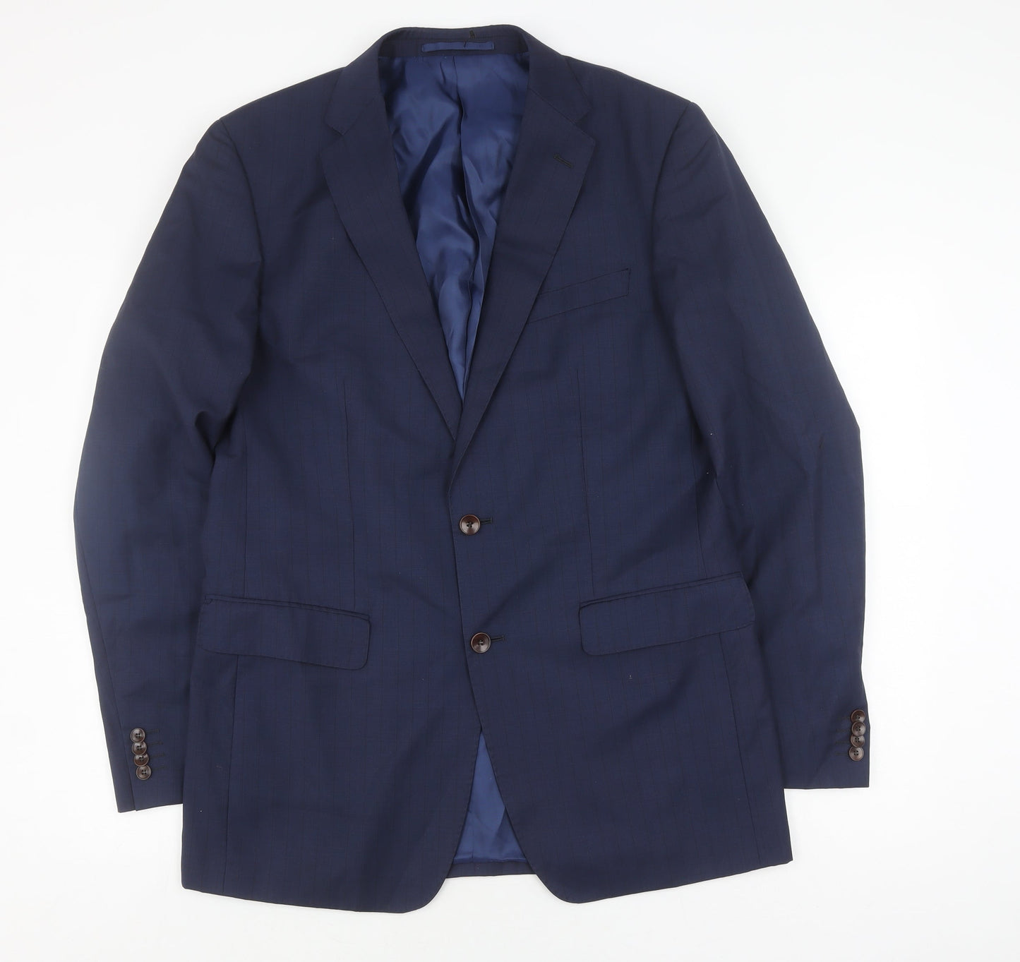 Mens UK Size 42 Marks and Spencer Regular Blue Suit Jacket