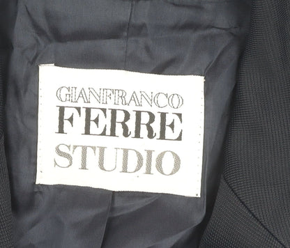 Gianfranco Ferre Women's Black Blazer Size 14 Classic Fit