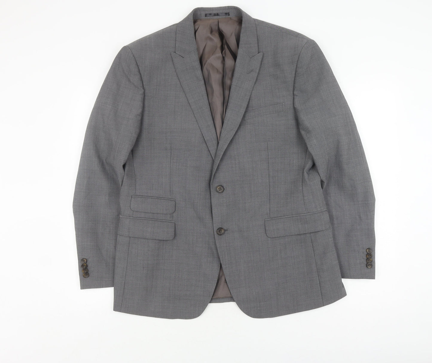 Mens UK Size 42 Fellini Regular Grey Suit Jacket