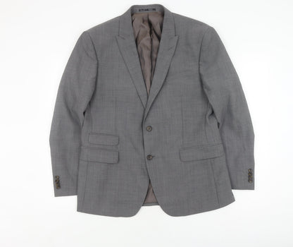 Mens UK Size 42 Fellini Regular Grey Suit Jacket