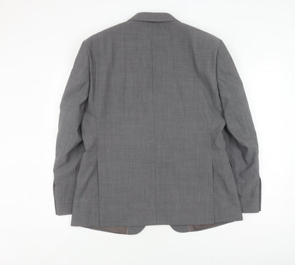 Mens UK Size 42 Fellini Regular Grey Suit Jacket